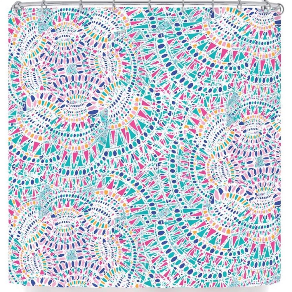 Kess Colorful shower curtain